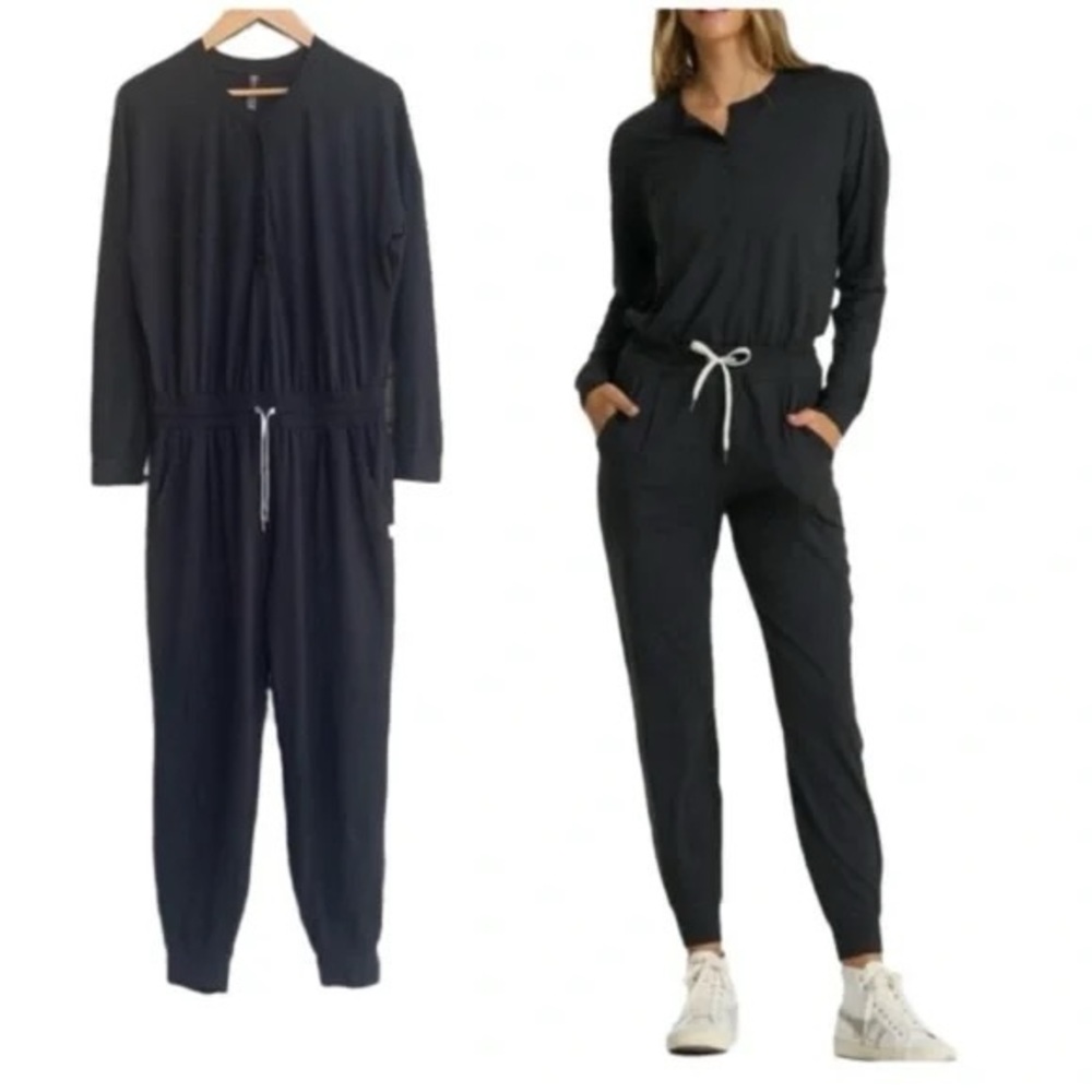 Vuori lux jumpsuit - black heather